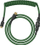 Kabllo USB Glorious GLO CBL COIL FG, USB A në USB C, 1.36 m, i gjelbër