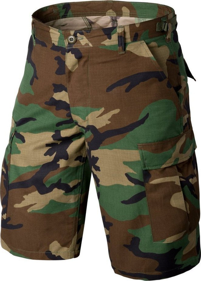 Shorce Helikon BDU US Woodland, polikoton RipStop, cargo, 3XL, kamuflazh