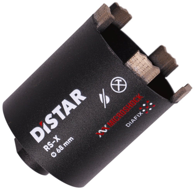 Kurorë diamantë Distar RS-X, 68mm, M16, e zezë