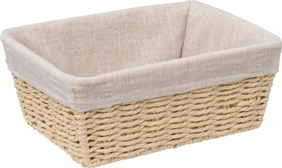 Shportë organizuese 5Five Simply Smart Kord, 25x19cm, bezhë