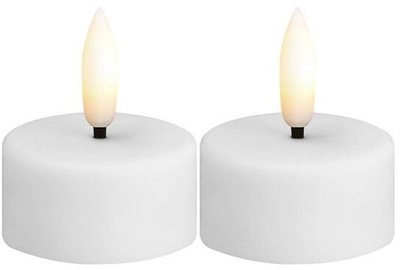 Qirinj LED dekorativ Moods & More Tealight, set 2 copë, të bardhë
