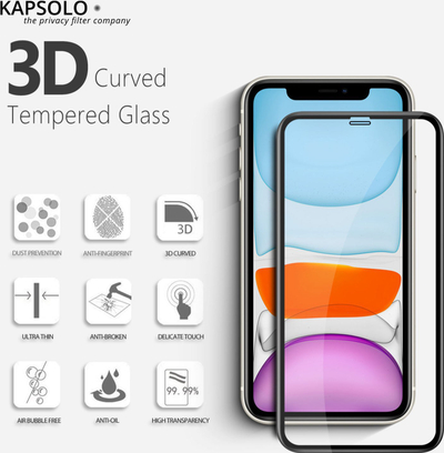Mbrotës ekrani KAPSOLO xham i fortë Tempered Glass për Huawei P40, fortësi 9H, transparent