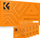Lecka pastruese antimagullim K&amp;F Concept KF08.034, 50 copë, për lente dhe syze, portokalli