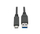 Kabllo USB PremiumCord ku31ck3bk, USB A në USB C, 3 m, e zezë