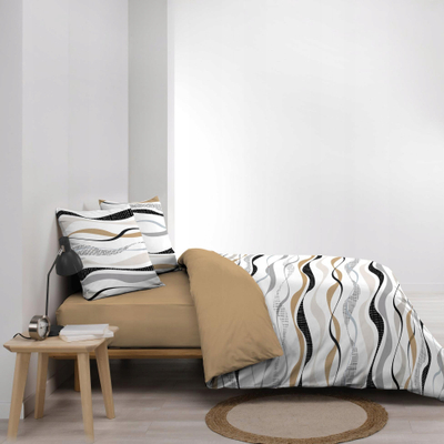 Set shtrati Douceur d'Intérieur Vagueline, 3 pjesë, 240 x 220 cm, natyrale