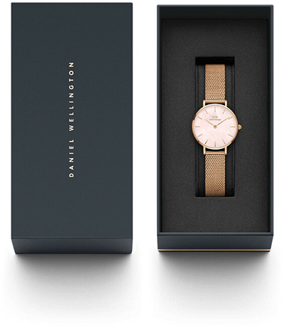 Orë dore për femra Daniel Wellington Petite 28 Melrose RG MOP DW00100513, ari rozë