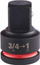 Adapter goditës Milwaukee Impact Socket 3/4"-1", HEX, i zi