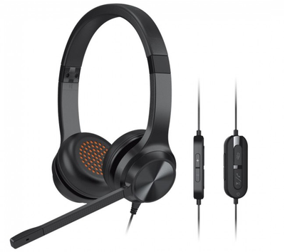 Kufje me mikrofon Creative 51EF0980AA000, USB, me ulje zhurme, të zeza