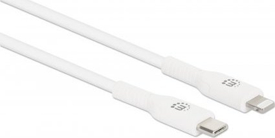 Kabllo Manhattan USB‑C me Lightning, 1 m, MFi, i bardhë
