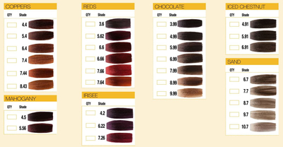 Ngjyrë flokësh GK Hair Global Keratin, krem permanent 100ml, me keratinë, me plot nuanca