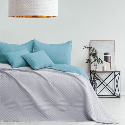 Mbulesë shtrati AmeliaHome Softa, 170x270 cm, mikrofibër, blu azure