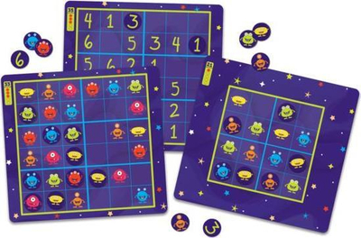 Loja me tabela sudoku Magnetic Space Sudoku nga Learning Resources, magnetike, 72 puzzle, shumëngjyrëshe
