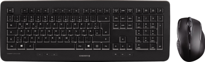 Set tastierë dhe maus CHERRY DW 5100, pa tela RF, QWERTZ gjerman, i zi
