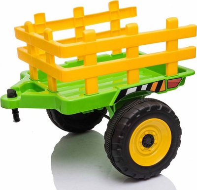 Traktor elektrik për fëmijë Ramiz MX-611, me rimorkio, deri 28 kg, jeshil