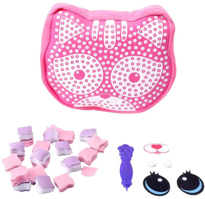Set kreativ qepjeje Creative Sewing Kit Kitten Pillow Mascot, jastëk mace, DIY, shumëngjyrësh