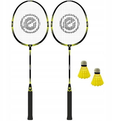 Set badminton Enero Pro 104, 2 raketa, 2 fluturake, me çantë mbrojtëse
