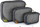 Organizer udhëtimi Lowe Alpine Packing Cube, rrjetë përpara, mbyllje me zinxhir, i zi