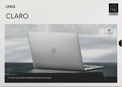 Mbrojtëse Uniq Pro Claro për MacBook Pro 13 (2020), transparente