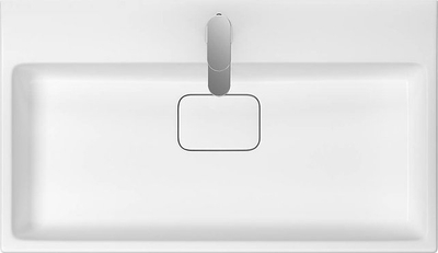 Lavabo mobiljeje Cersanit Virgo 80cm, qeramike, e bardhë