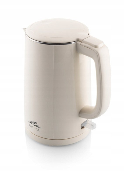 Електричен чајник ETA Edita ETA859590010, 1.5L, 2200W, бело кафеав