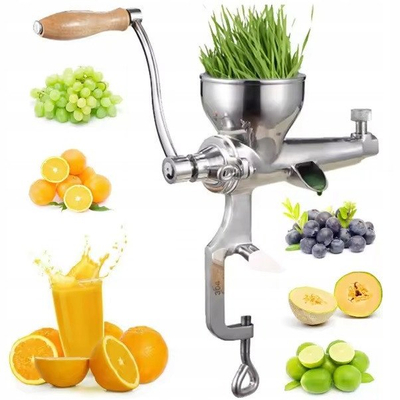 Makinë manuale për domate Brunbeste, sitëse dhe shtypëse, gize, gri