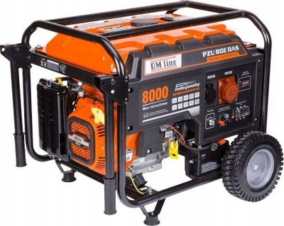 Gjenerator benzine OM Line PZU 80E DAS, 6.0 kW, 25L, portokalli