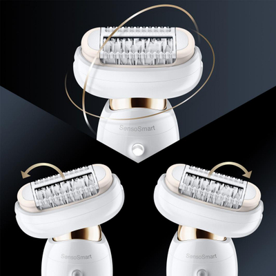 Braun Silk-épil 9 Flex SES 9002 Wet & Dry Епилатор, White/Gold