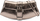 Çantë dore Pepe Moll Clutch, madhësia XS, poliuretan, bronz