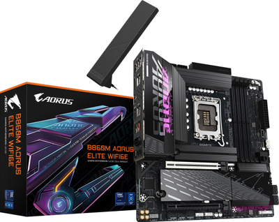 Pllakë amë Gigabyte B860M AORUS ELITE WIFI6E, LGA 1851, DDR5, mATX
