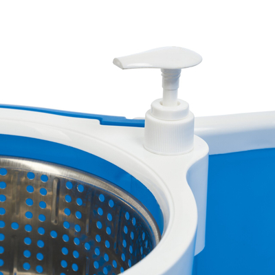 Set pastrimi Vanora Super Easy Clean, kovë 13L me rrota, mop rrotullues, blu