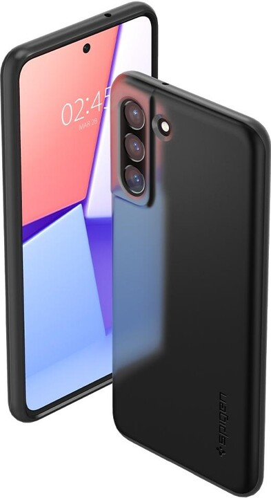 Mbrojtëse Spigen Thin Fit për Samsung Galaxy S21 FE 5G, e zezë