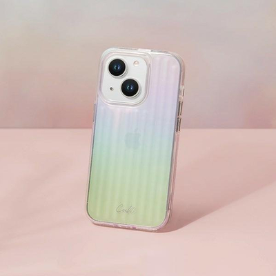 Mbrojtëse telefoni UNIQ Coehl Linear për iPhone 14 Plus 6.7", opal iridescent