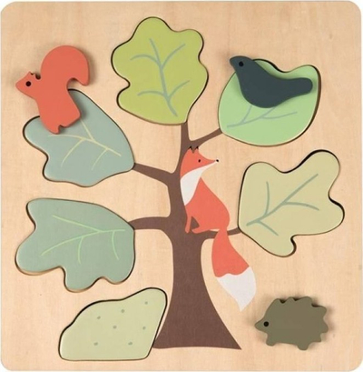 Puzzle druri Egmont Toys Little Fox, 6 pjesë, 24 x 24 cm, shumëngjyrësh
