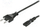 Kabllo rryme Goobay Power Cable, Euro CEE 7/16 në IEC 320 C7, 3m, e zezë