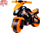 Motoçikletë lodër Technok Running Motorbike 5767, pa pedale, për kalamaj 2+, portokalli