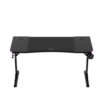 Tavolinë gaming Huzaro Hero 3.6 RGB, 140cm, me ndriçim RGB, e zezë