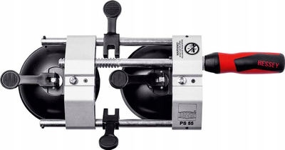Kllapë bashkimi Bessey PS 55, hapje 10–55 mm, gjerësi 130 mm, e zezë