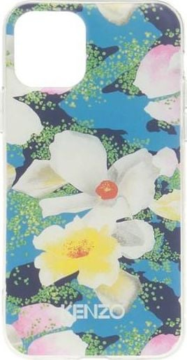 Kapak telefoni Kenzo Original FA5COKXIPVSB për iPhone 11 Pro Max, me lule blu e bardhë