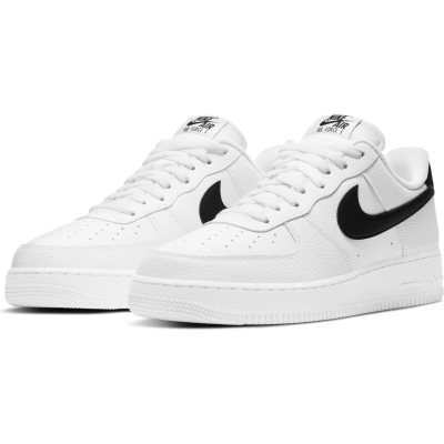 Atlete Nike Air Force 1 '07, lëkurë, të bardha edhe të zeza