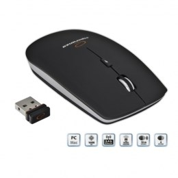 Maus Esperanza EM120K, RF Wireless, i zi / i argjendtë