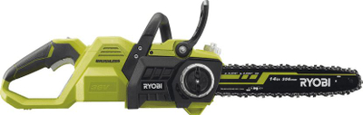 Sharrë zinxhiri pa kabllo Ryobi RY36CSX35A-0, 36V, motor brushless 35cm, jeshile me të zezë