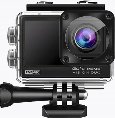 Kamerë aksion Easypix GoXtreme Vision DUO 4K, video 4K, ekran me prekje, e zezë