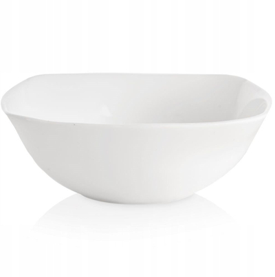 Pjatë e thellë qelqi Orion LUNA, 15 cm, 400 ml, e bardhë