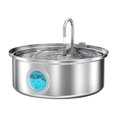 Burim uji për qen Oneisall, 7L, çelik inox, argjendtë