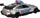 Makinë lodër policie Mega Creative Fast Racer, metal 12 cm, me tërheqje mbrapa, shumëngjyrëshe
