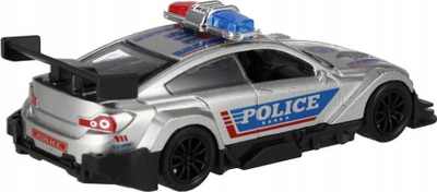 Makinë lodër policie Mega Creative Fast Racer, metal 12 cm, me tërheqje mbrapa, shumëngjyrëshe