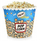 Enë për popcorn, 2.3L, e ripërdorshme, shumëngjyrëshe