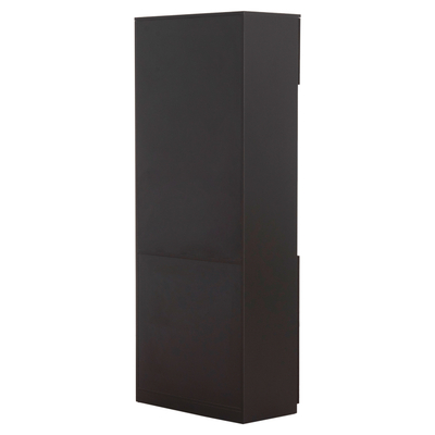 Raft librash zyre HM2089, 80x40x200 cm, melaminë, gri wenge