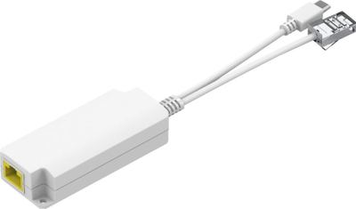 Мрежен разделувач PoE Microconnect MC-POESPLITTER-CW, USB C, за внатрешна употреба, бел