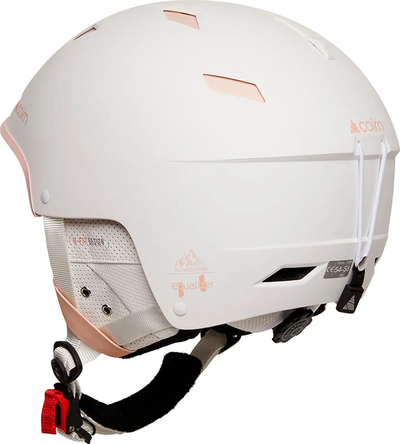 Helmë ski Cairn Equalizer, ventilim i rregullueshëm, V Fit, e bardhë rozë